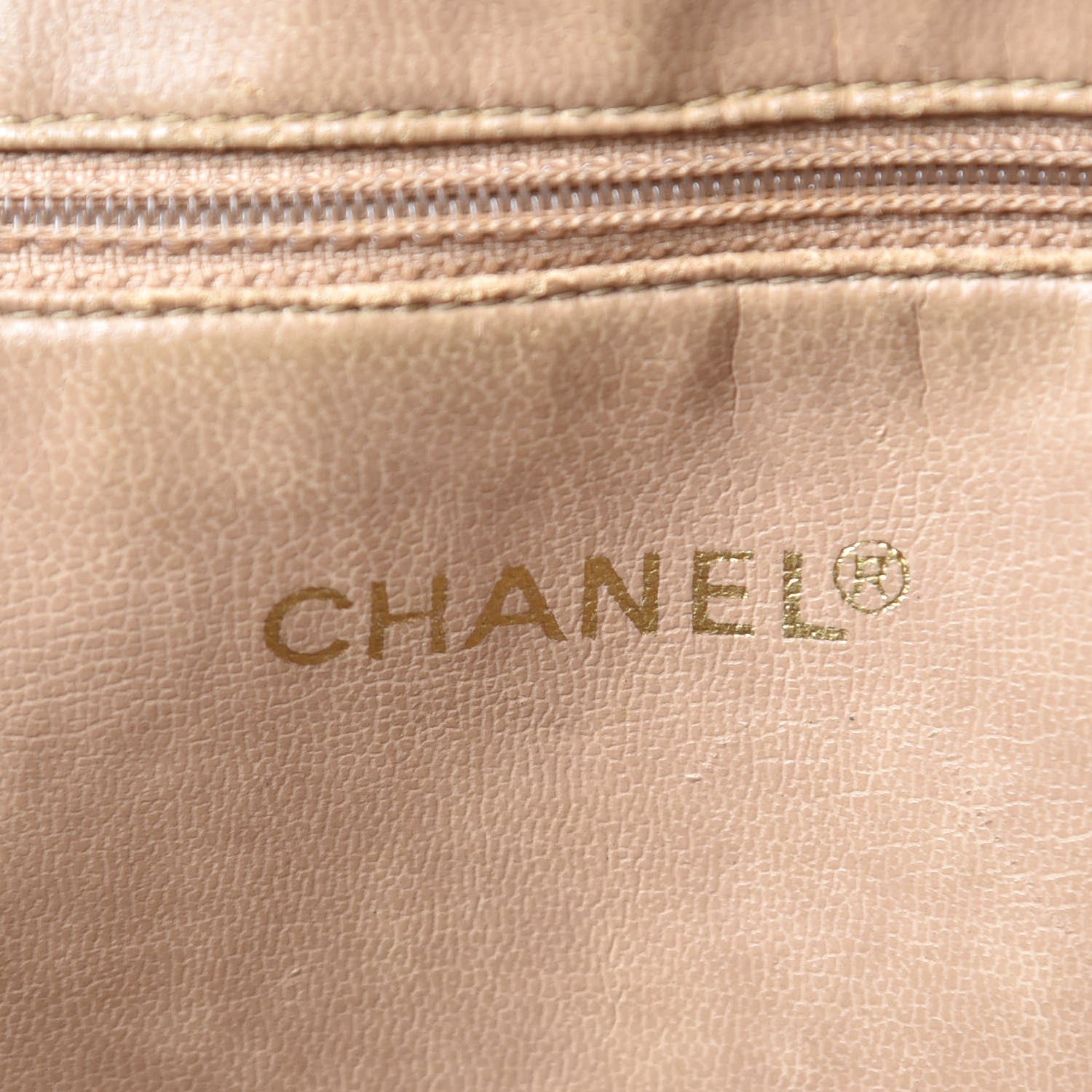 Chanel Caviar CC Shoulder Bag Beige 6 of 16