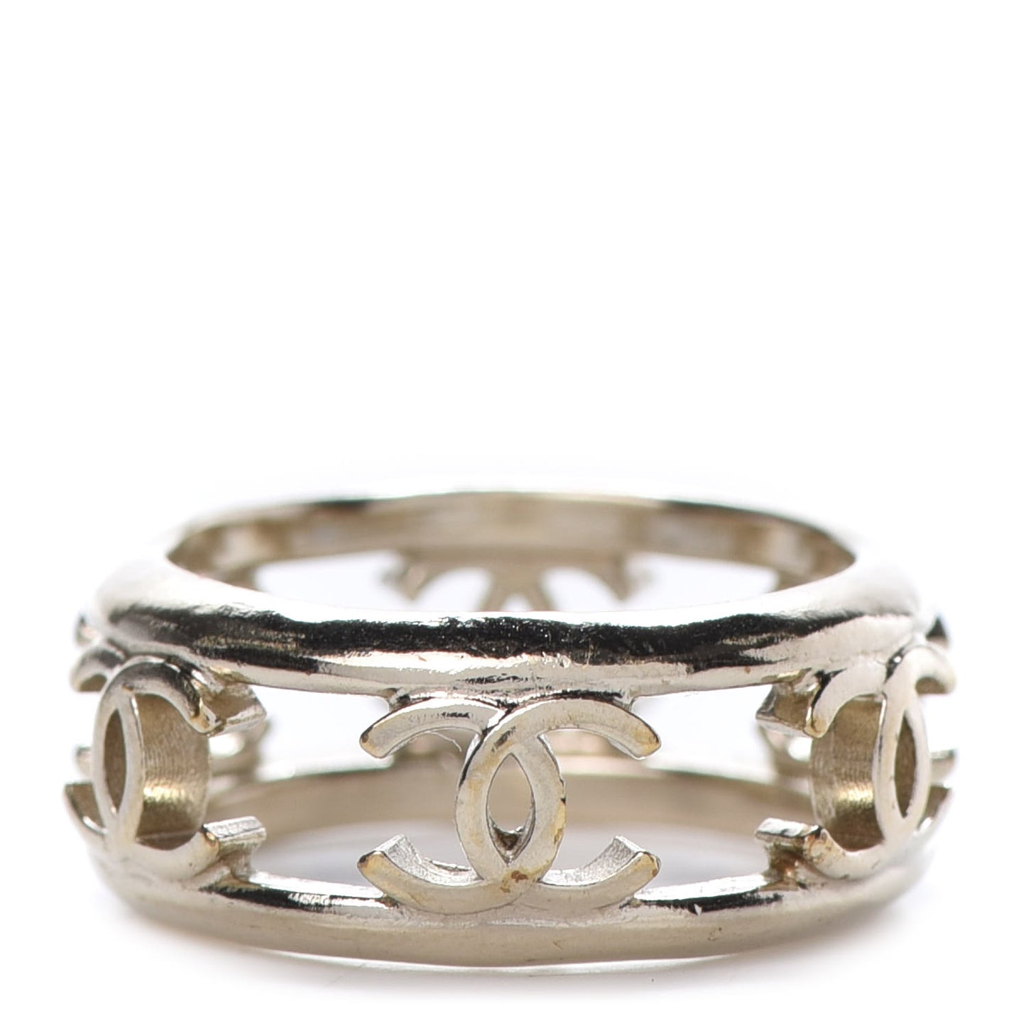 Metal Chain CC Ring 6 Golden