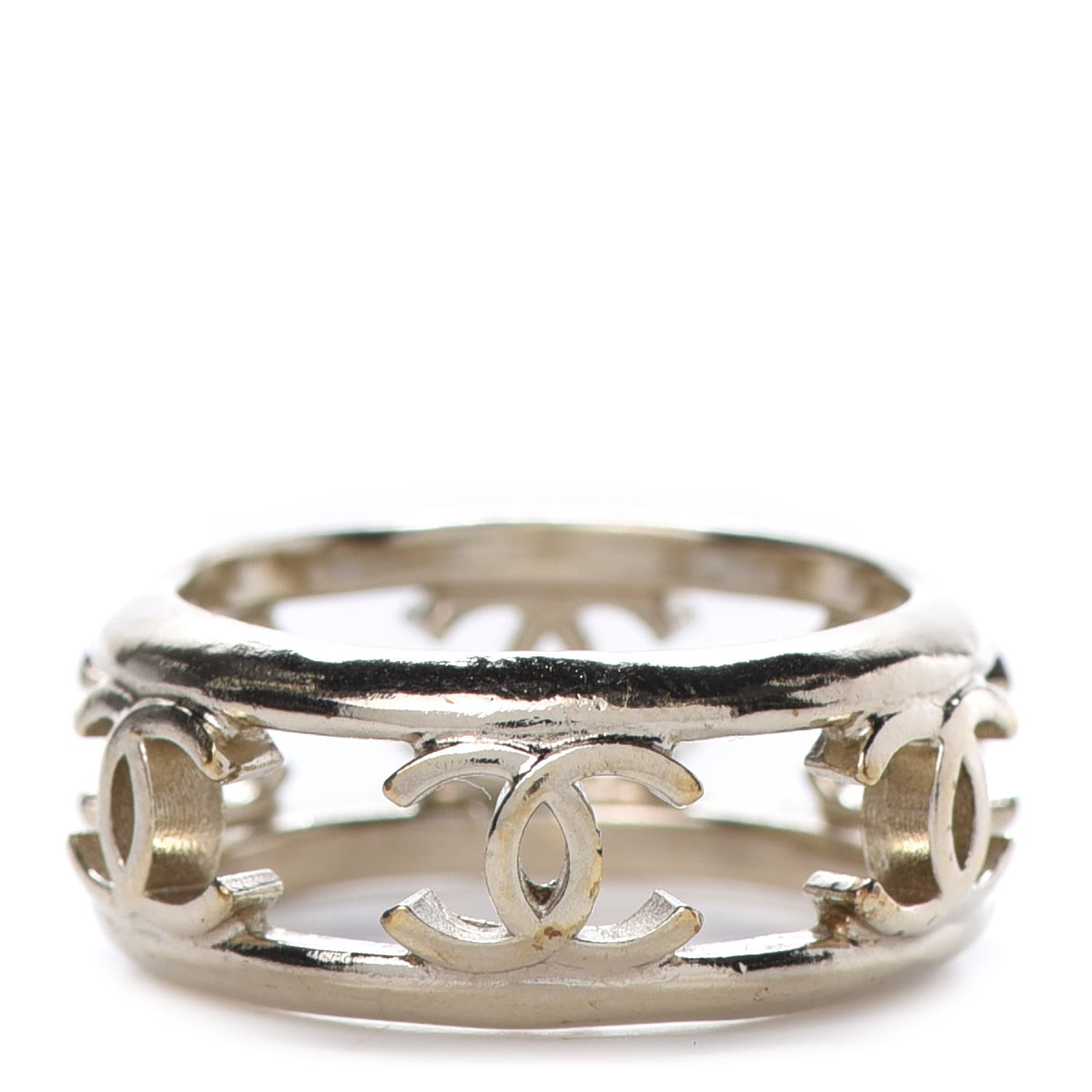 Chanel Metal Chain CC Ring 6 Golden 1 of 5