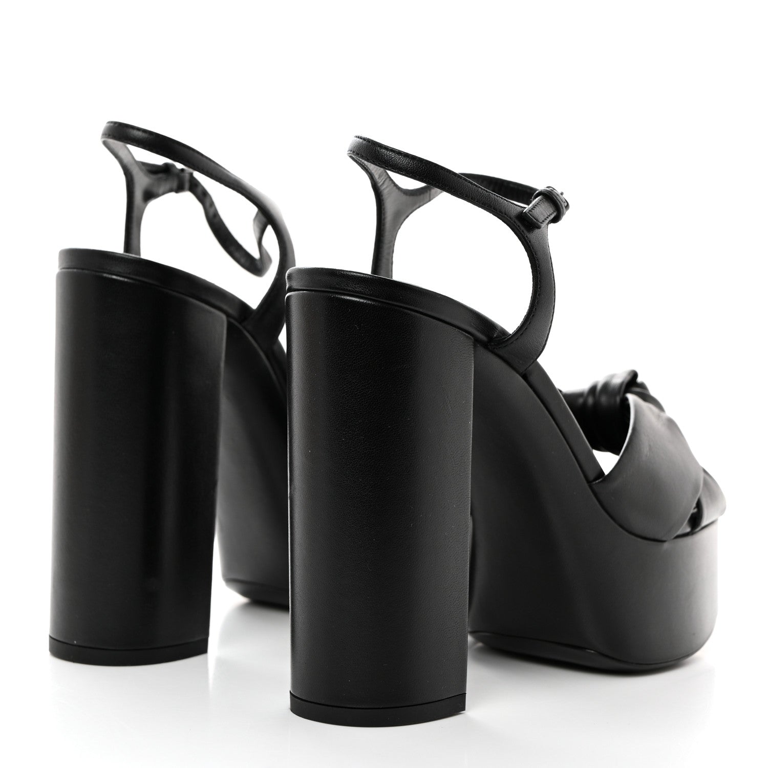 Saint Laurent Vendome Bianca 85 Platform Sandals 37.5 Black 4 of 8