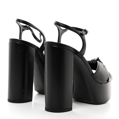 Saint Laurent Vendome Bianca 85 Platform Sandals 37.5 Black 4 of 8