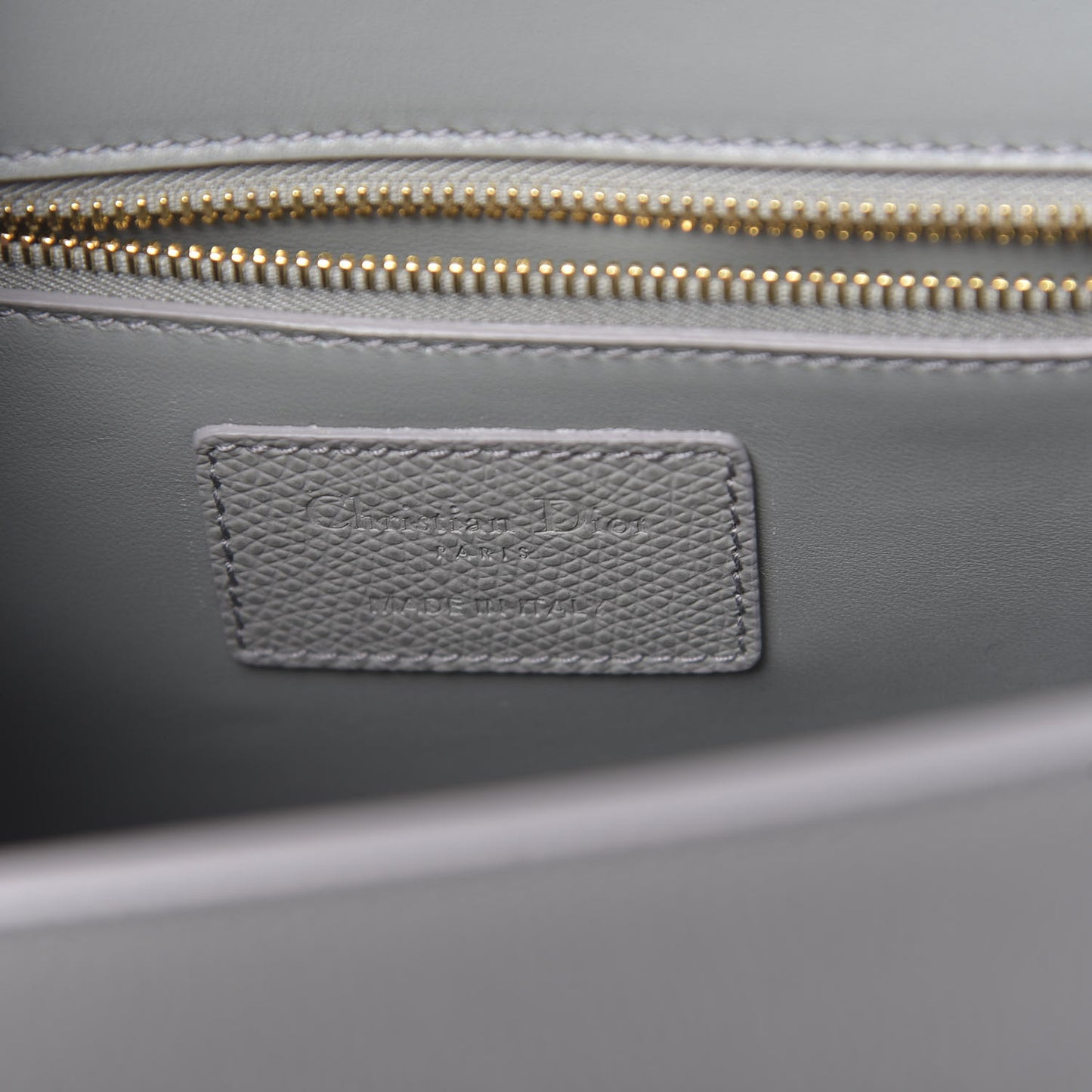Ultra Matte Grained Calfskin 30 Montaigne Flap Bag Grey