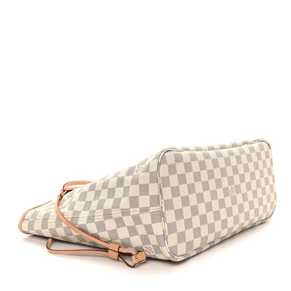Louis Vuitton Damier Azur Neo Neverfull MM Rose Ballerine 5 of 12