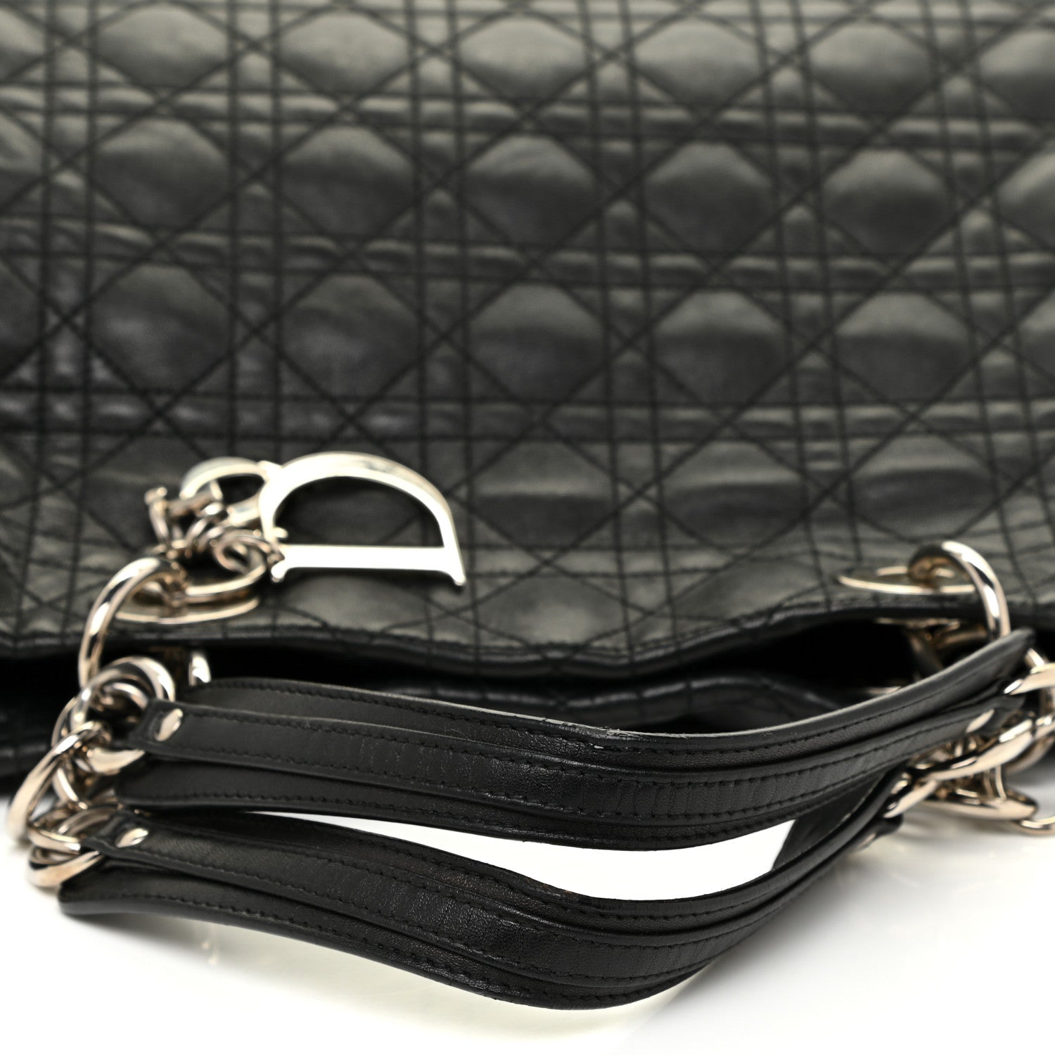 Christian Dior Lambskin Cannage Large Dior Soft Shopping Tote Black 22 of 22
