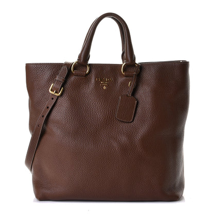 Prada Vitello Daino Tote Tabacco 1 of 5