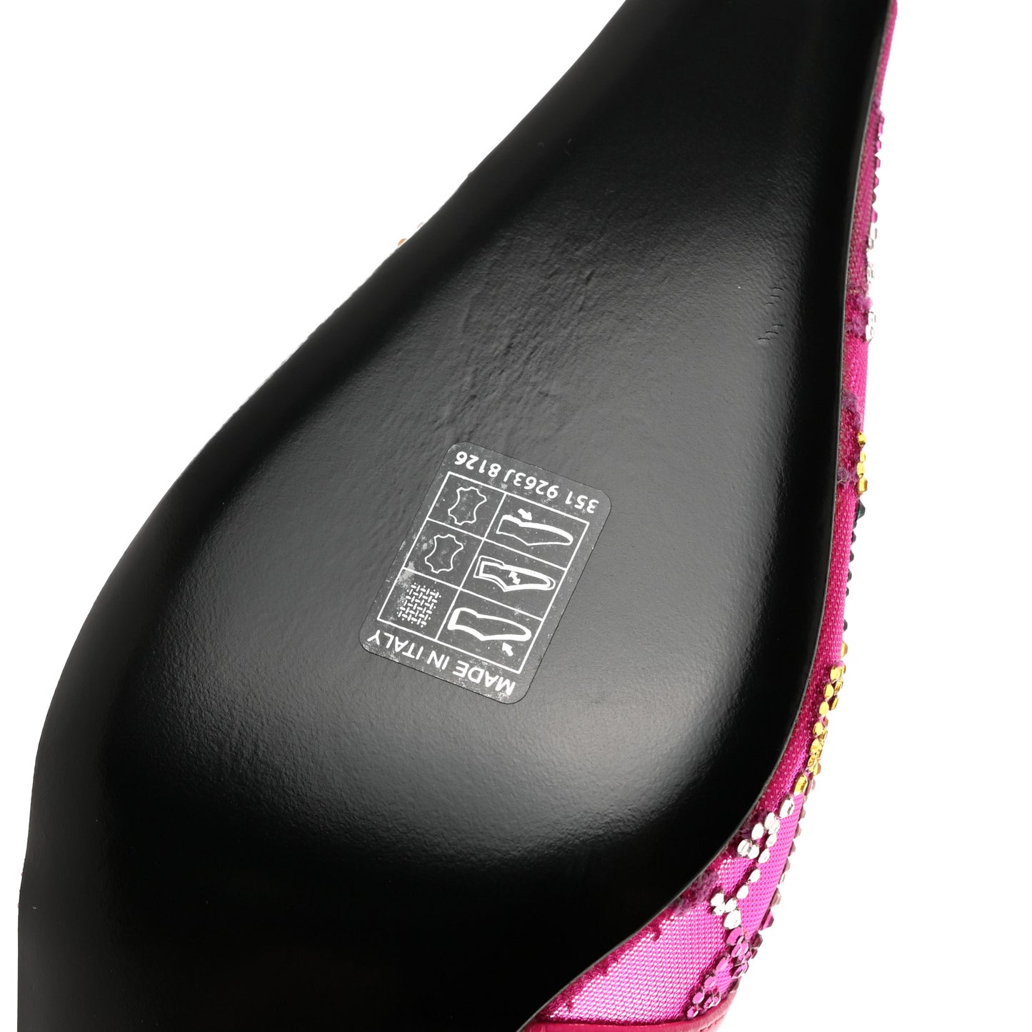 Tela Retino Nappa Charlotte Crystal GG Monogram Square G 75mm Slingback Pumps 39 Bright Bouganville Fairy Fucsia
