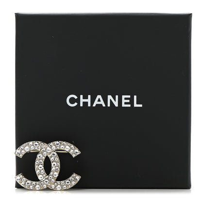 Chanel Crystal Palais Garnier CC Brooch Gold 5 of 5