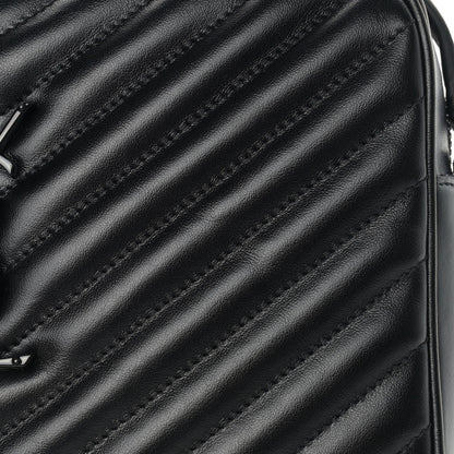 Saint Laurent Calfskin Matelasse Monogram Lou Camera Bag Black 10 of 11