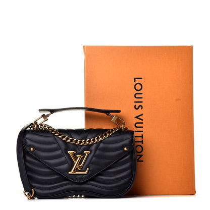 Louis Vuitton Calfskin New Wave Chain MM Black 10 of 10