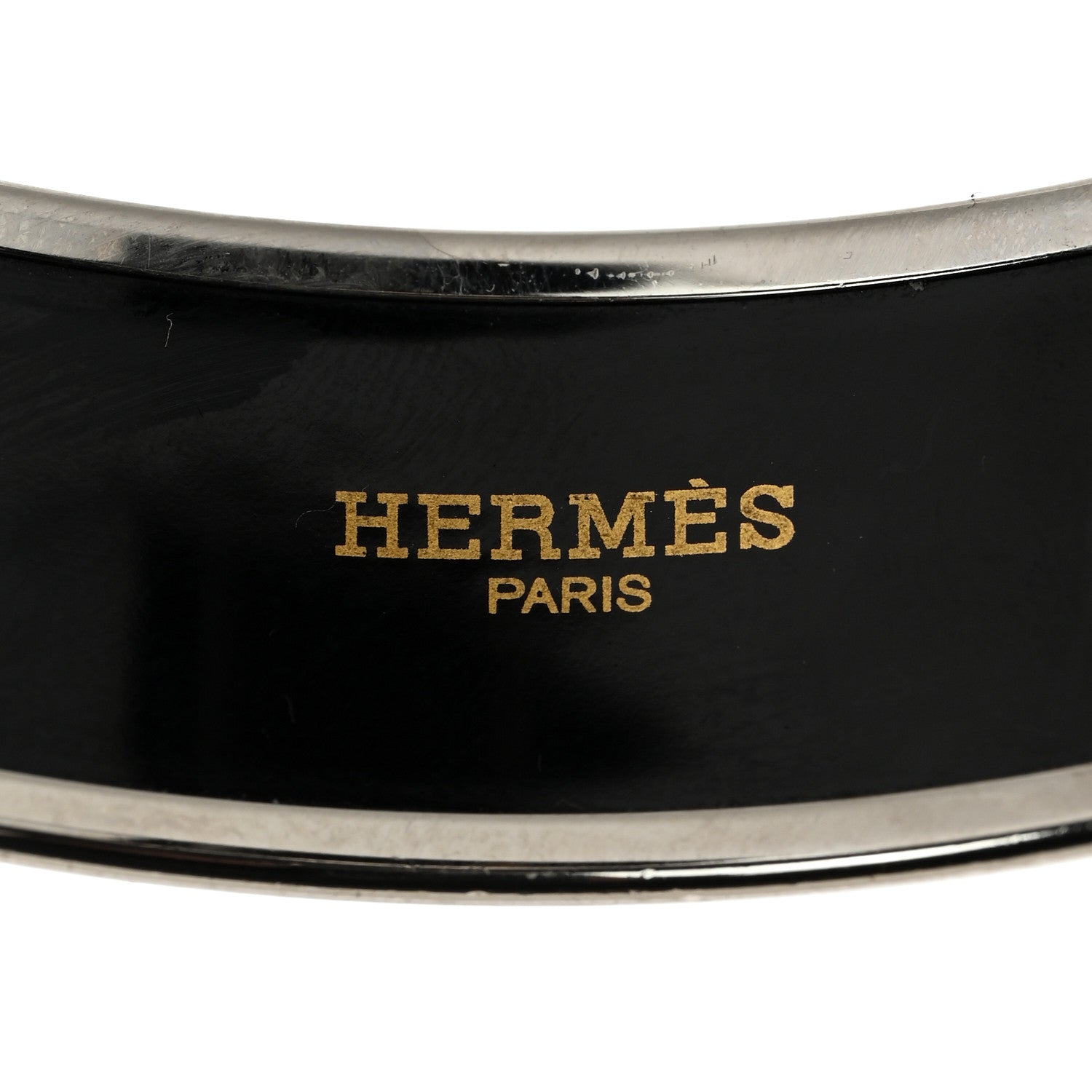 Hermes Enamel Printed Wide Tenues Et Couvertures Bracelet 65 4 of 5