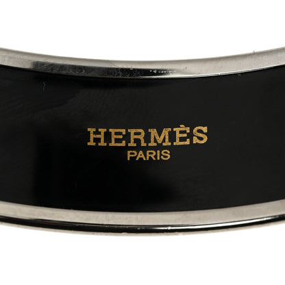 Hermes Enamel Printed Wide Tenues Et Couvertures Bracelet 65 4 of 5