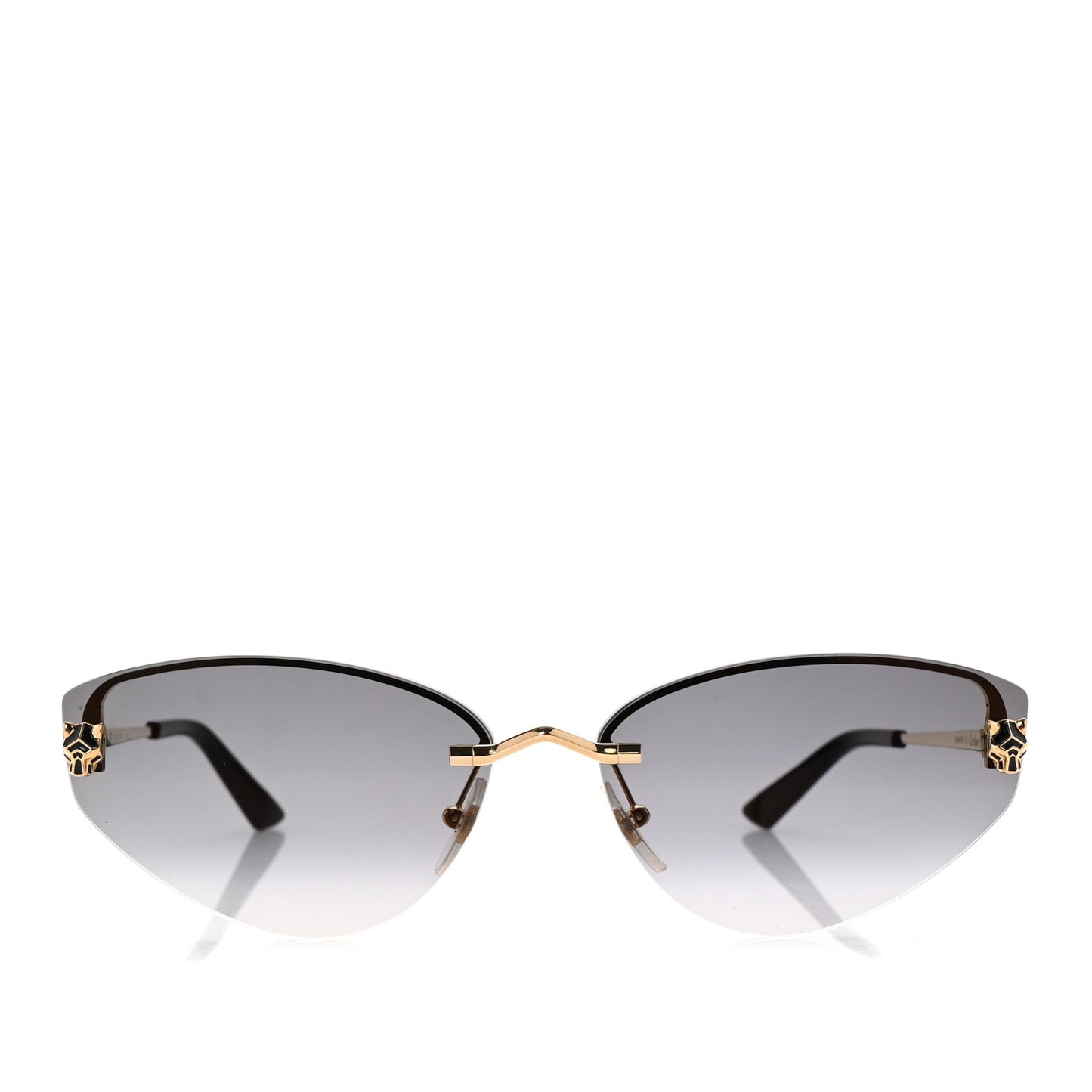 Panthere De Cartier Cat Eye Sunglasses CT0431S Gold Black