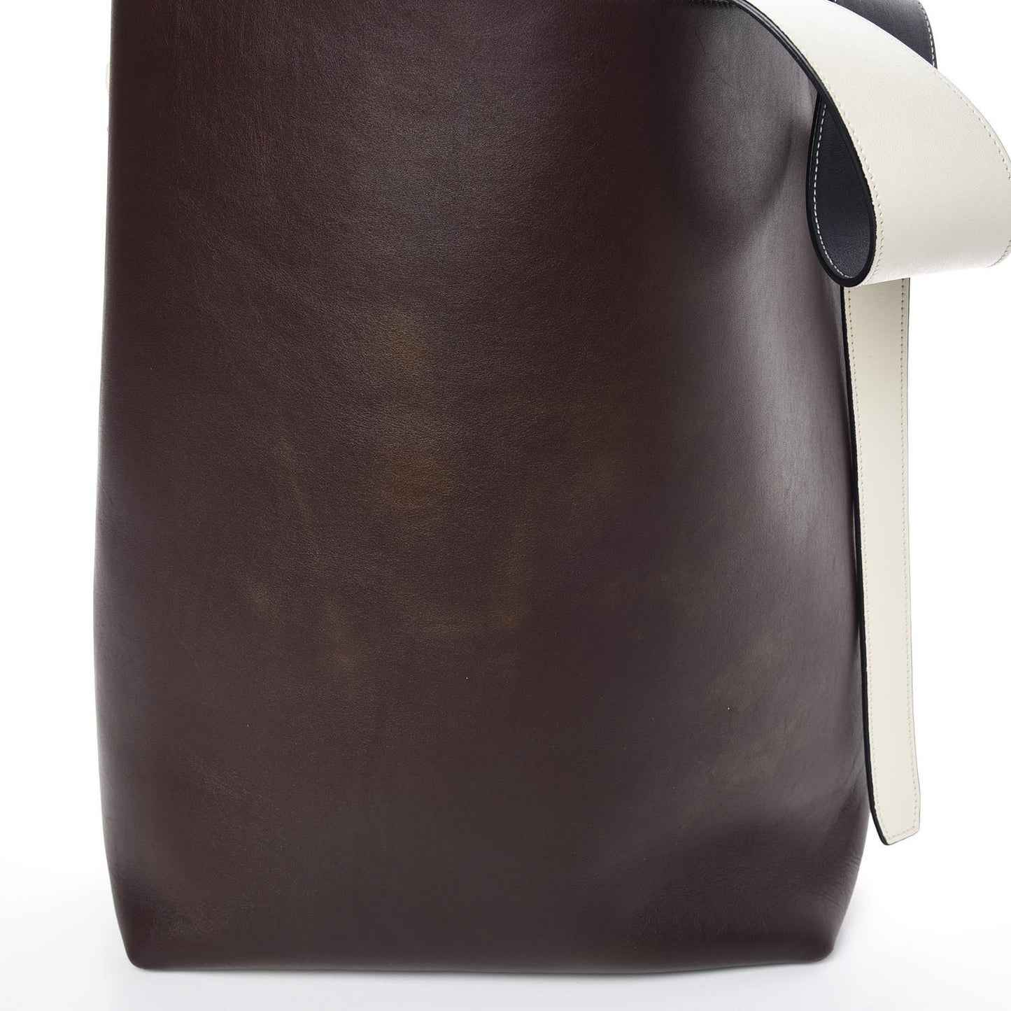 Shiny Smooth Calfskin Small Twisted Cabas Brick