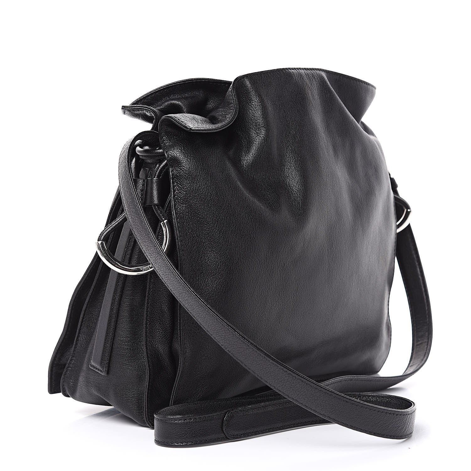 Loewe Calfskin Drawstring Bag Black 3 of 9
