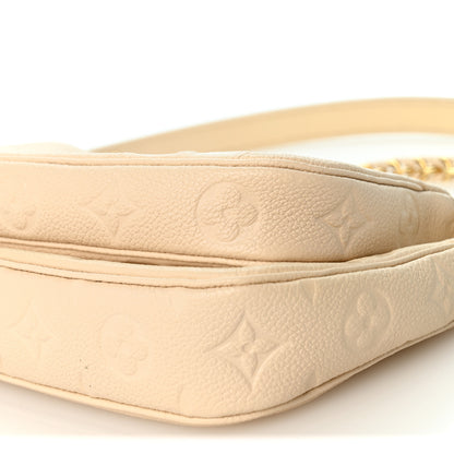 Louis Vuitton Empreinte Monogram Giant Multi Pochette Accessories Cream 9 of 10