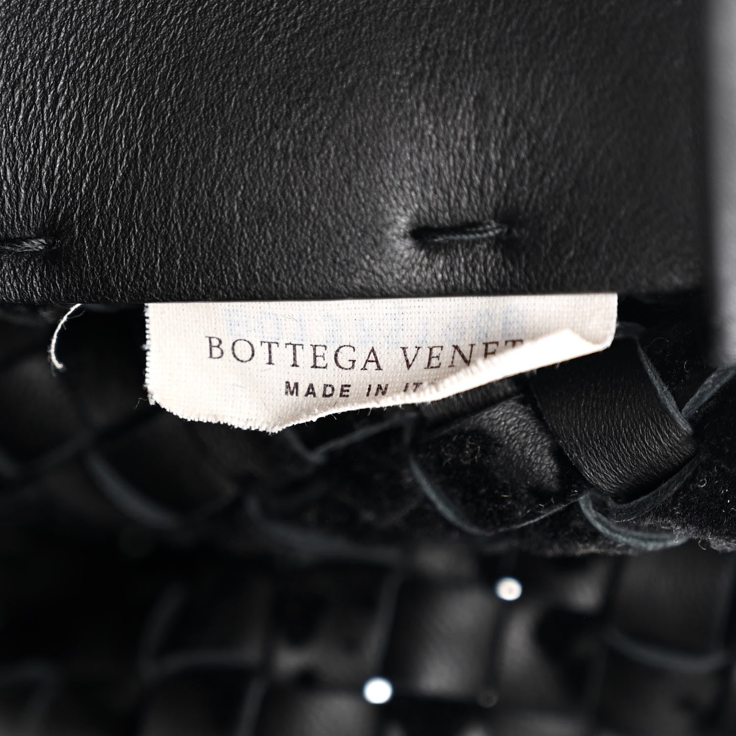 Bottega Veneta Nappa Velours Intrecciato Large Cabat Black 6 of 10