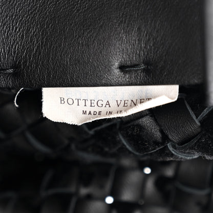 Bottega Veneta Nappa Velours Intrecciato Large Cabat Black 6 of 10
