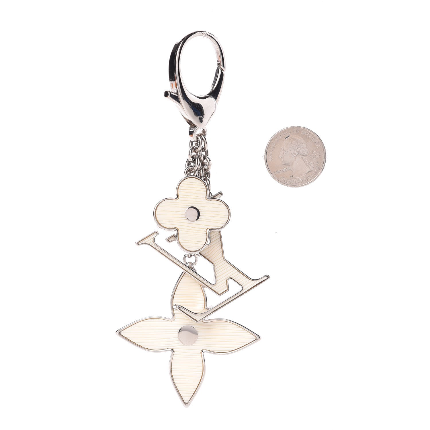Louis Vuitton Fleur d'Epi Bag Charm Ivory 2 of 2