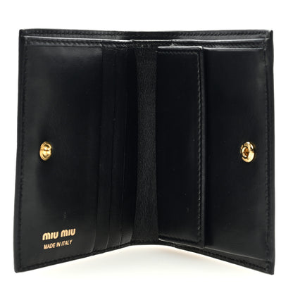 Miu Miu Vernice Lizard Embossed Wallet Black 5 of 6
