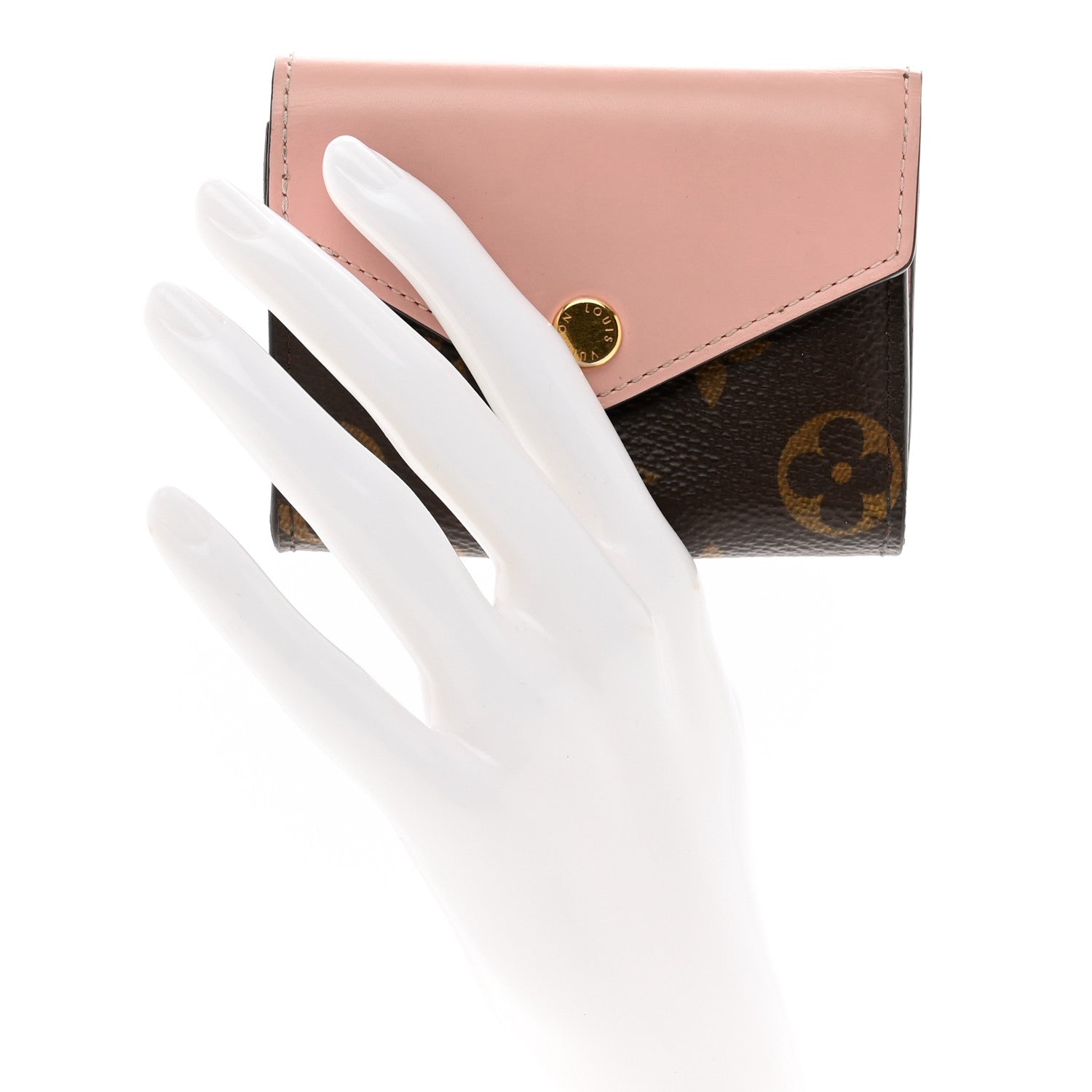 Louis Vuitton Monogram Zoe Wallet Rose Ballerine 2 of 8