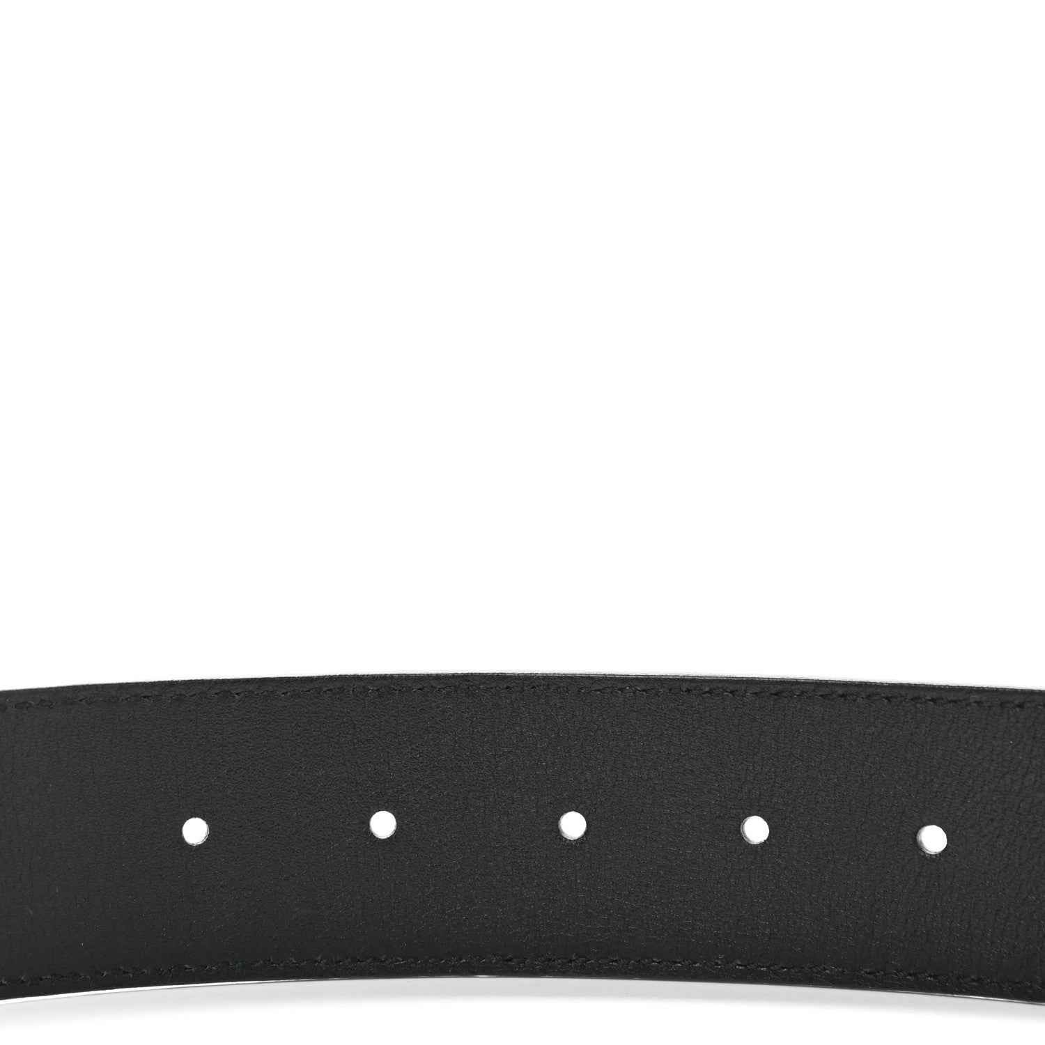 Gucci Textured Dollar Calfskin Nickel Double G 40mm Belt 90 36 Black 4 of 6