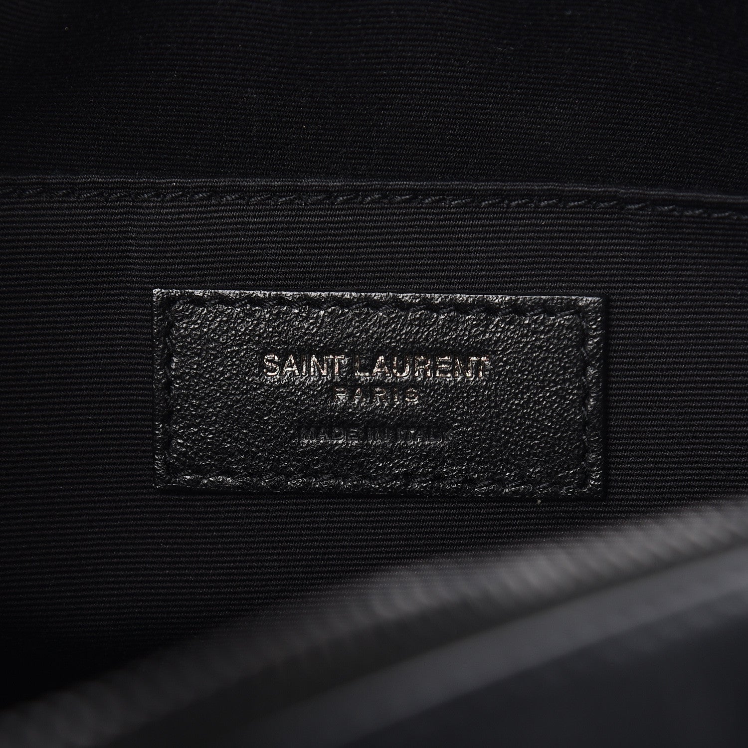 Saint Laurent Calfskin Matelasse Monogram Lou Camera Bag Black 6 of 9