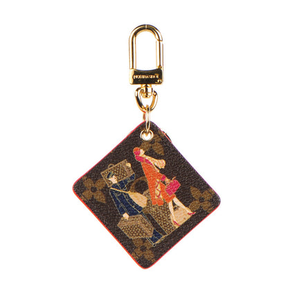 Louis Vuitton Monogram Illustre Groom Bag Charm Key Ring 1 of 5