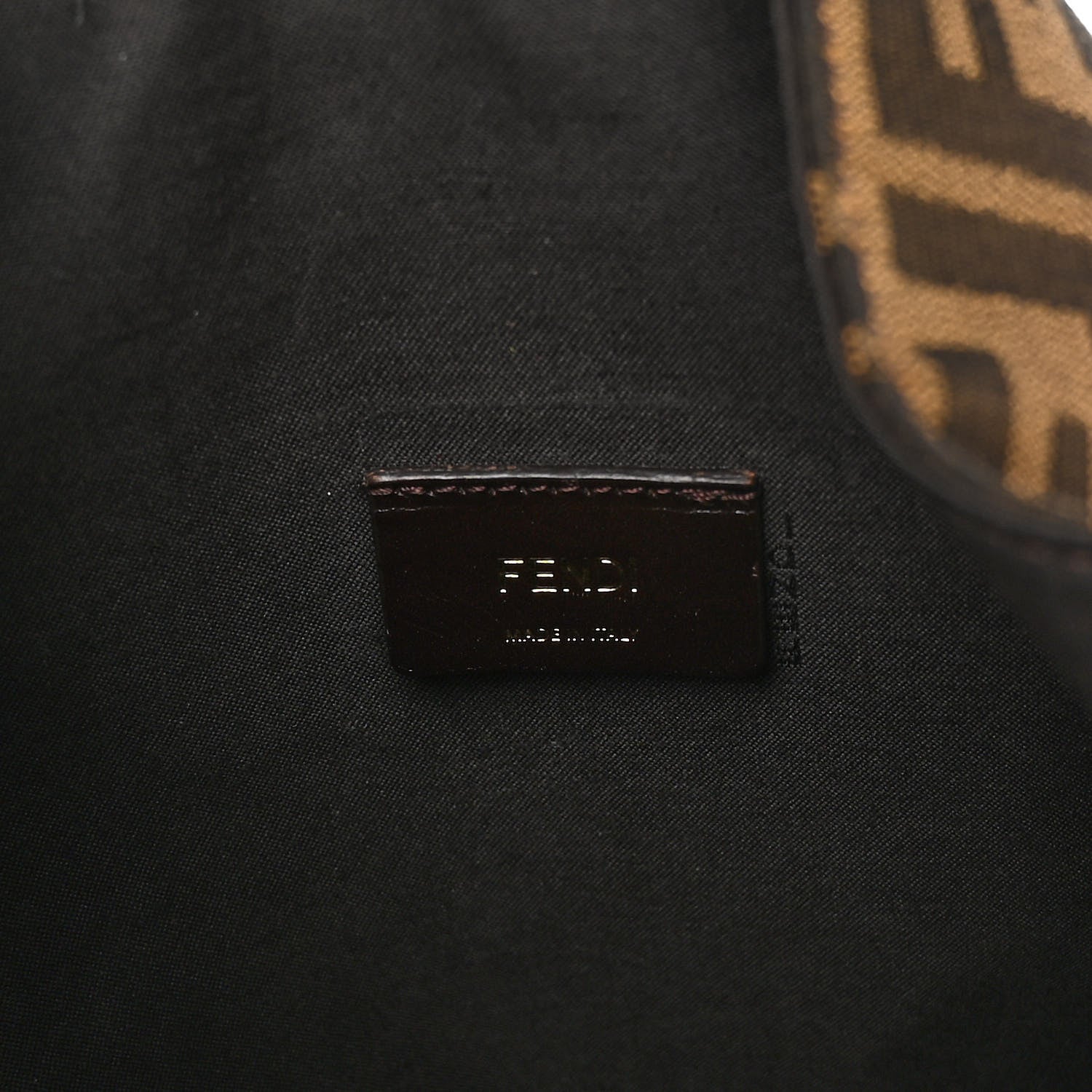 Fendi Zucca Vitello Artic Small Hobo Tobacco Castagna 6 of 9