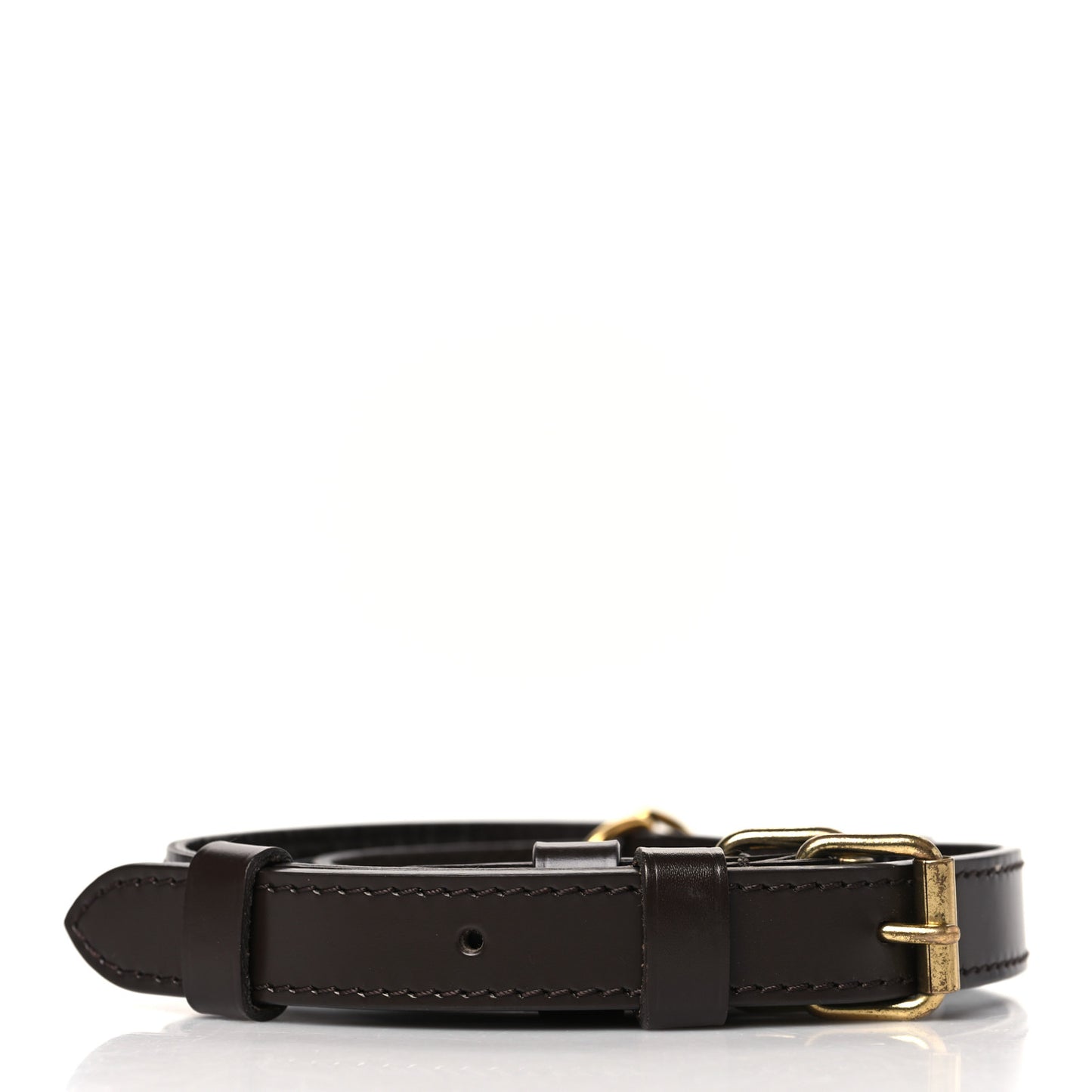Calfskin Adjustable Speedy Bandouliere Shoulder Strap Brown