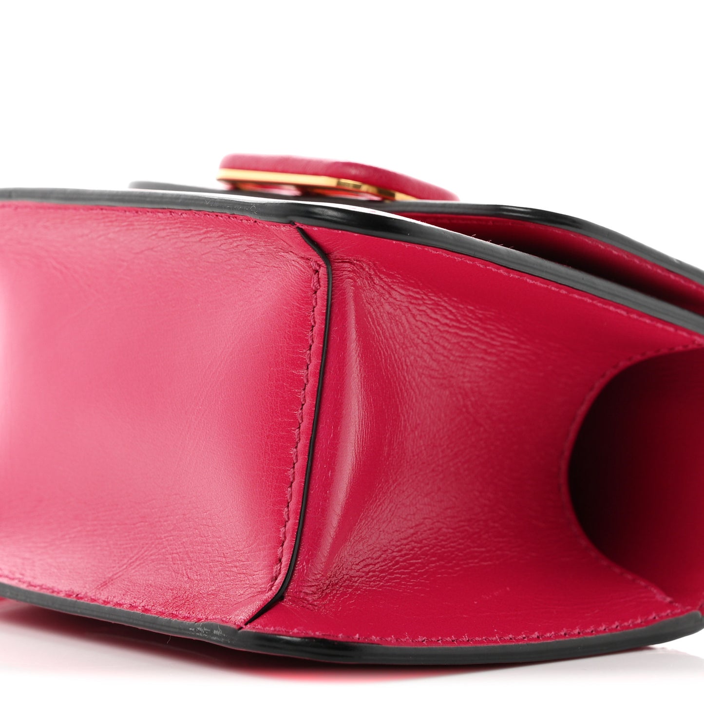 Smooth Calfskin Micro VSling Shoulder Bag Fuchsia