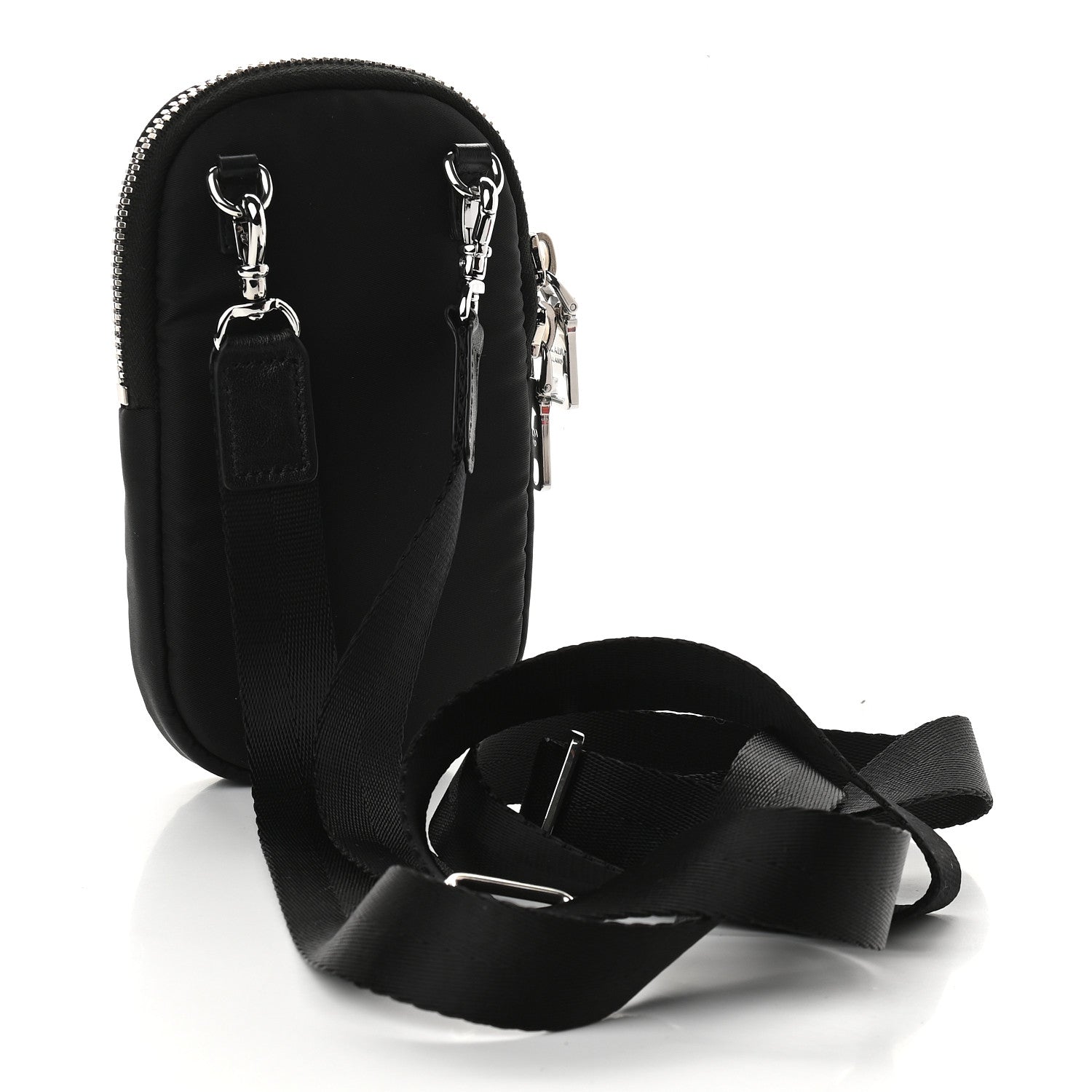 Prada Tessuto Nylon Pocket Mini Bag Black 3 of 9