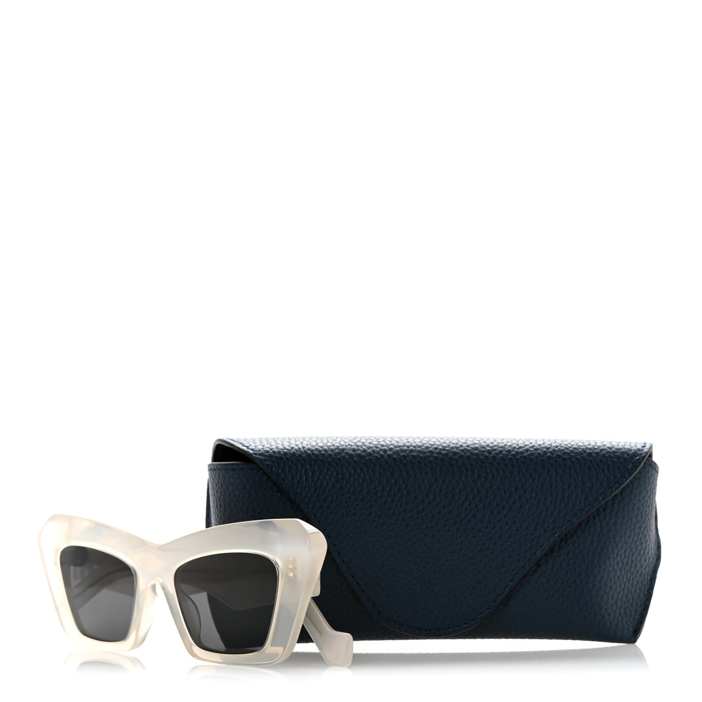 Acetate Cat Eye Sunglasses LW40036I White