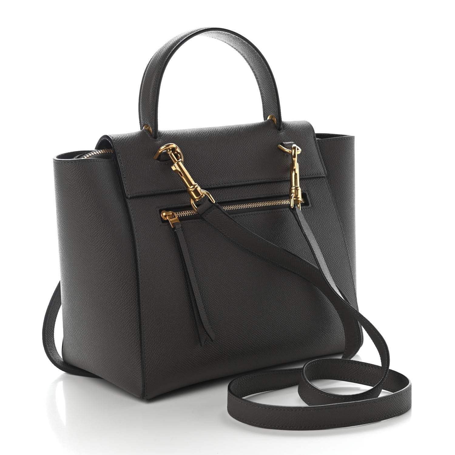 Celine Grained Calfskin Nano Belt Bag Grey 3 of 9
