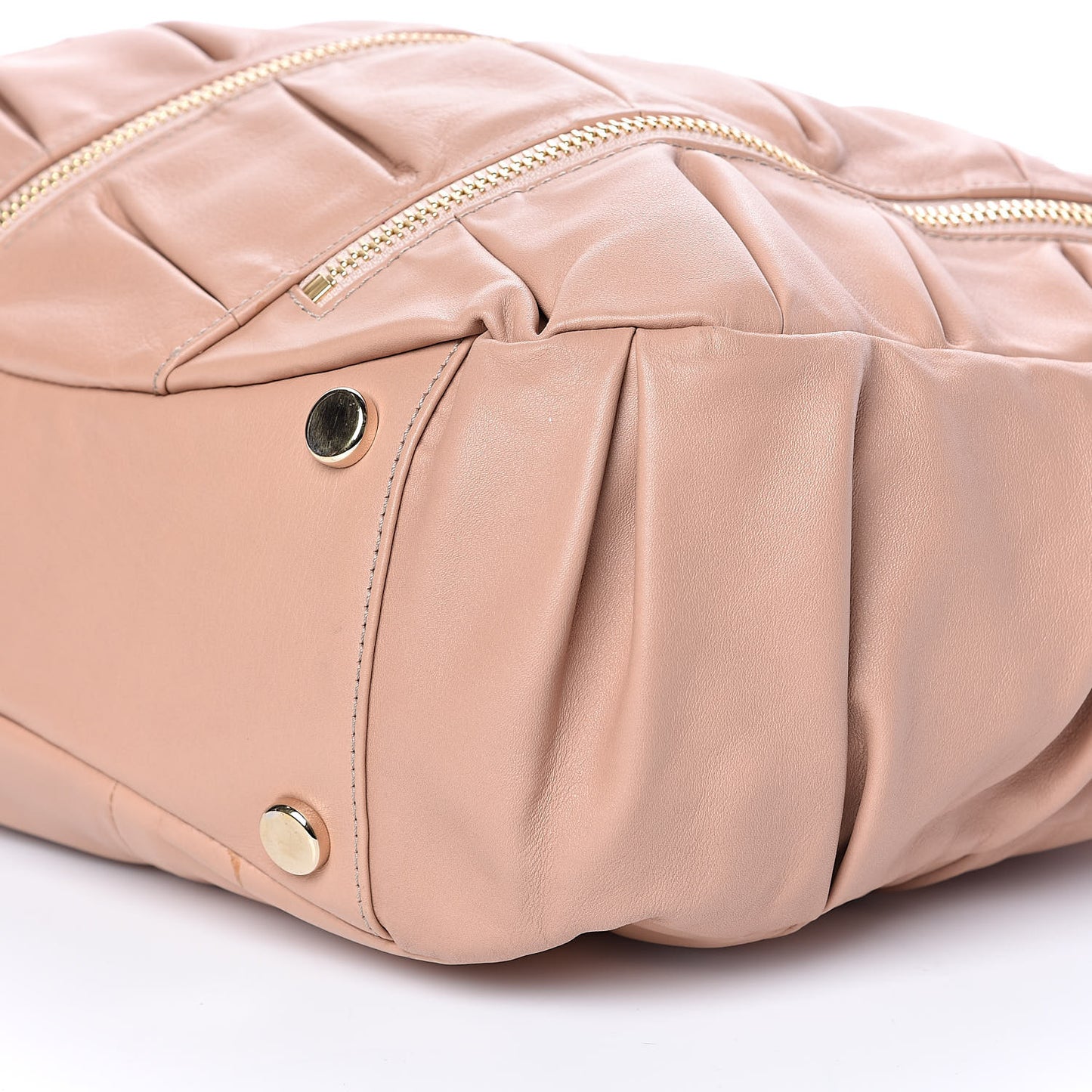Calfskin Medium Pillow Softy Satchel Nude