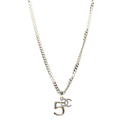 Chanel Crystal CC No.5 Necklace Gold 1 of 5