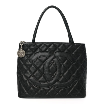 Chanel Caviar Quilted Medallion Tote Black 1 of 12