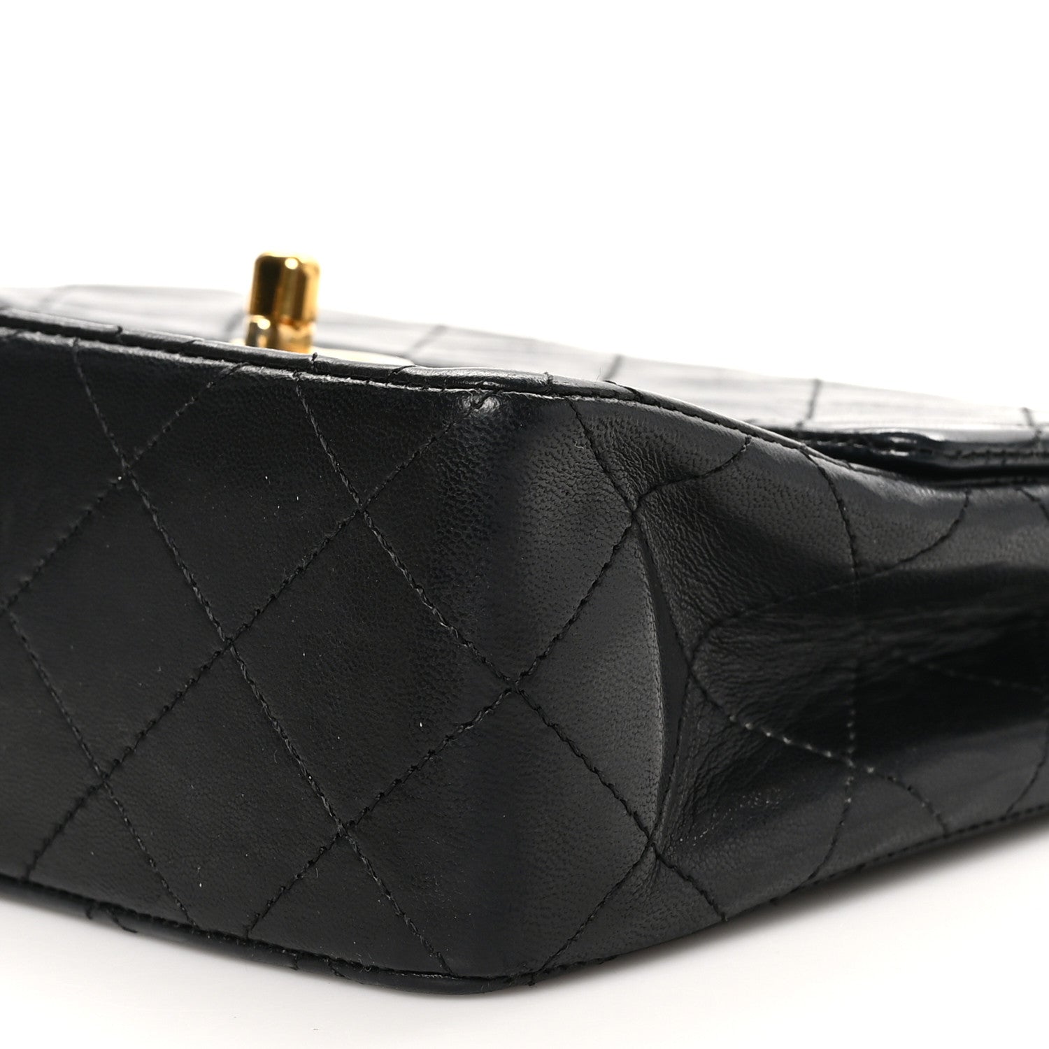 Chanel Lambskin Quilted Mini Square Flap Black 10 of 12