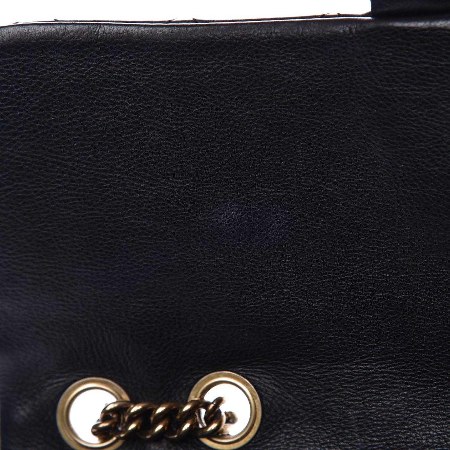 Calfskin Quilted Medium CC Crown Flap Black