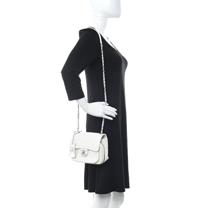 Chanel Aged Calfskin Quilted Express Zip Around Flap White 3 of 12