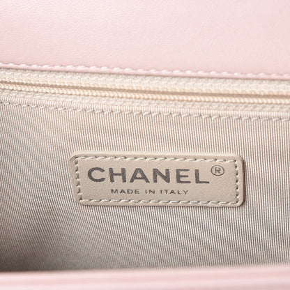 Chanel Lambskin Quilted Large Boy Flap Light Pink 7 of 15