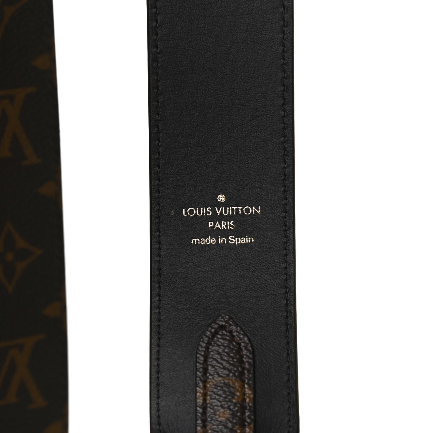 Louis Vuitton Monogram Bandouliere Shoulder Strap Black 4 of 7