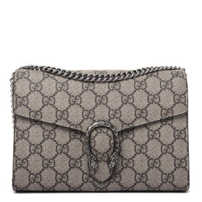 Gucci GG Supreme Monogram Mini Dionysus Chain Wallet Beige Taupe 1 of 15