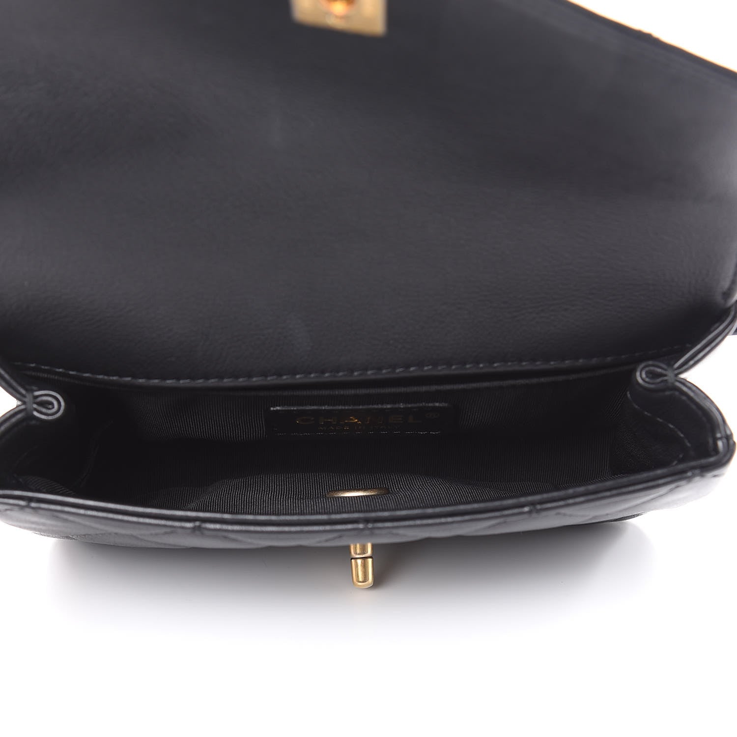 Chanel Calfskin Quilted Flap Waist Bag Black 5 of 14