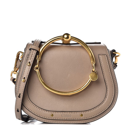 Chloe Calfskin Suede Small Nile Bracelet Bag Motty Grey 1 of 8