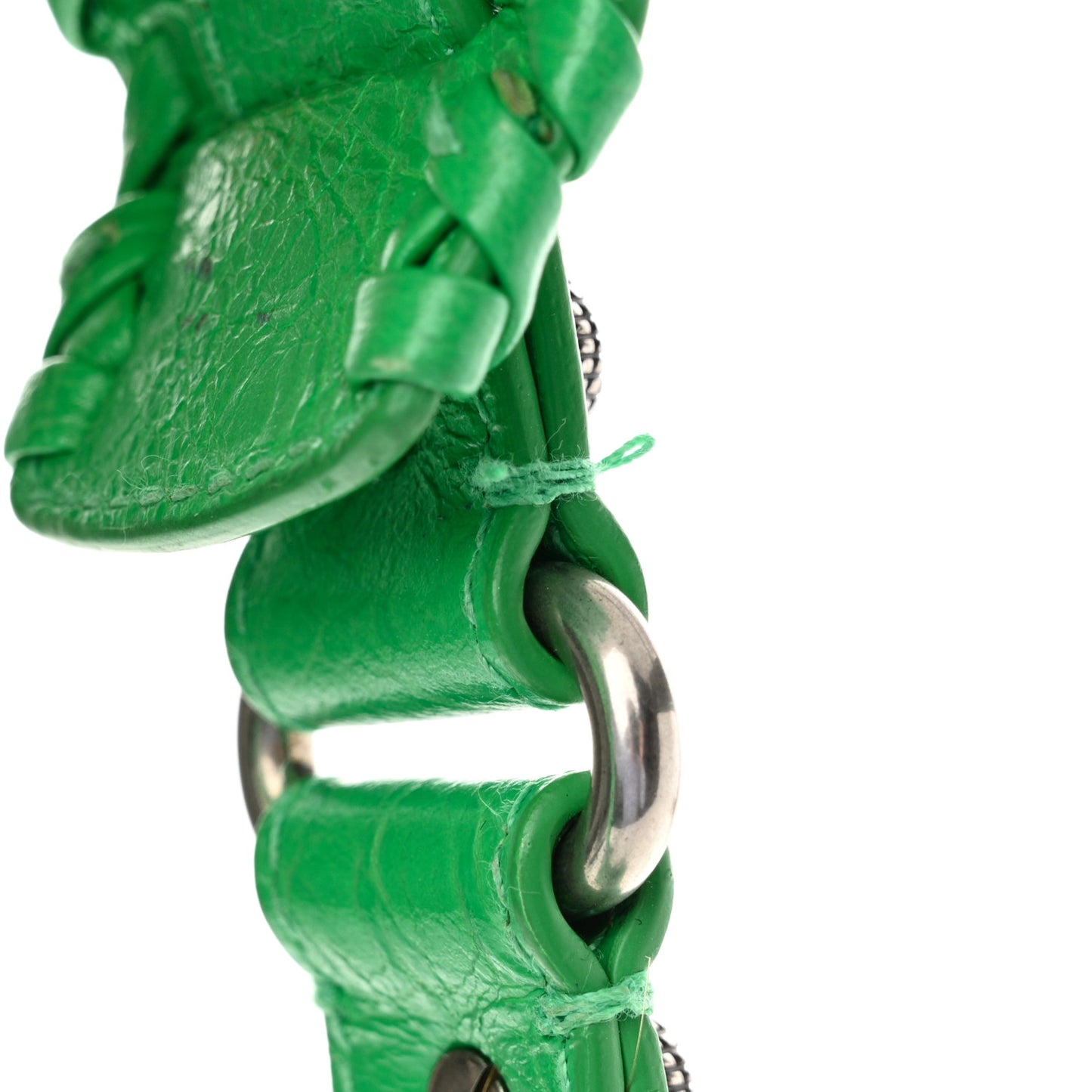Agneau Arena Le Cagole Shoulder Bag XS Vivid Green