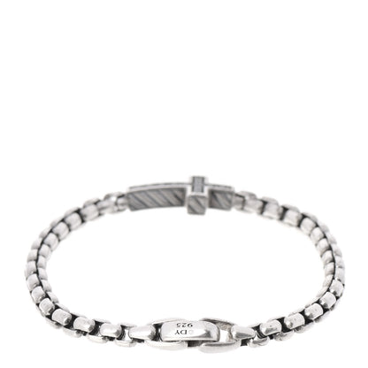 David Yurman Sterling Silver Black Diamond Pave Cross Bracelet 2 of 3