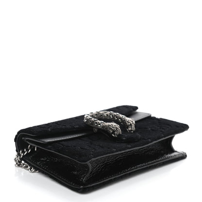 Gucci Velvet GG Monogram Super Mini Dionysus Shoulder Bag Black 4 of 8