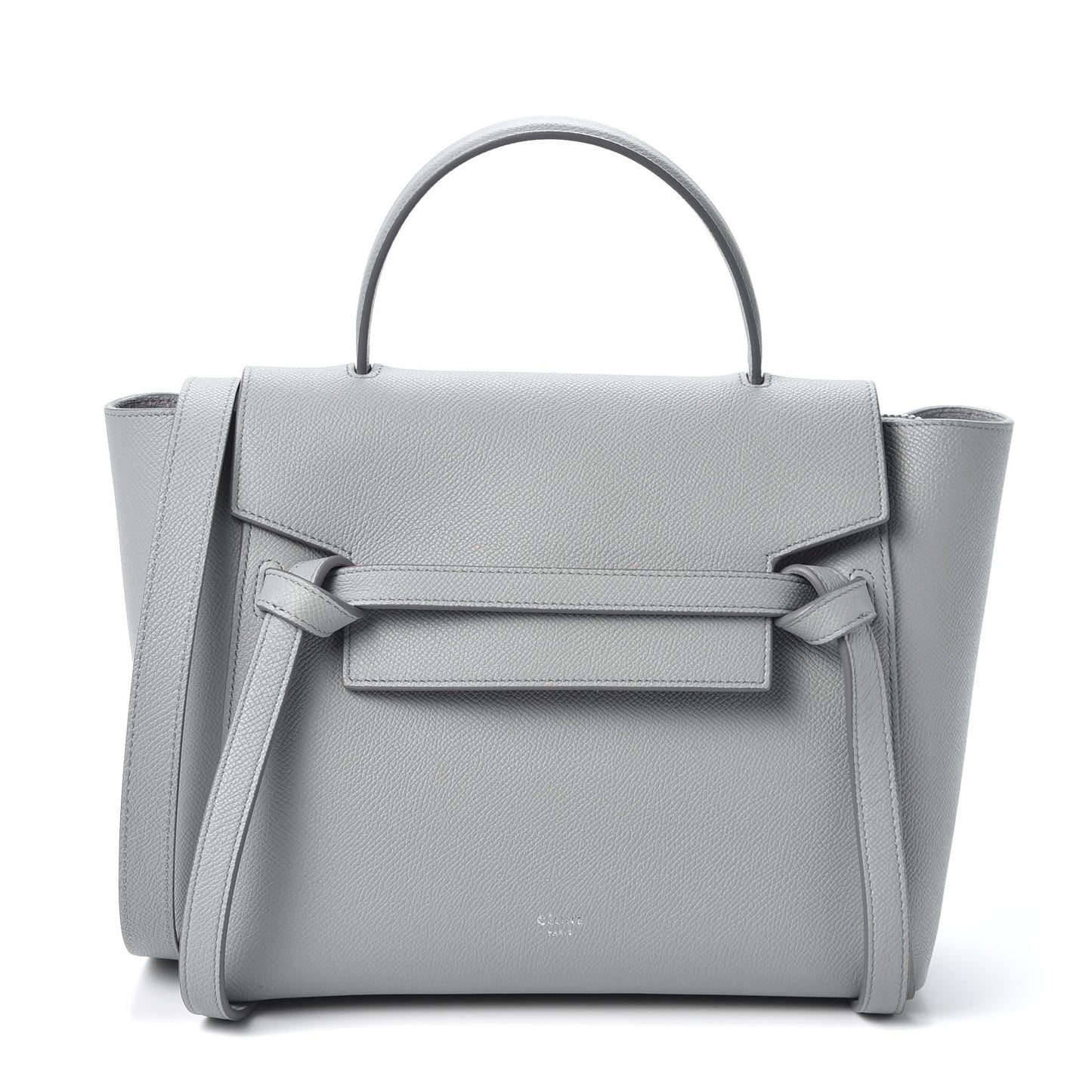 Grained Calfskin Micro Belt Bag Cloud
