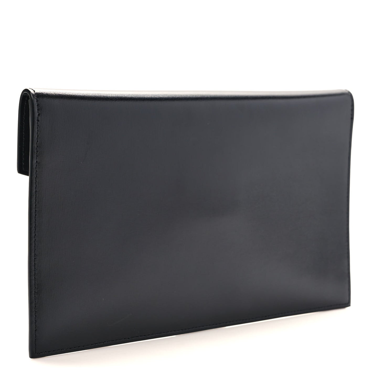Smooth Shiny Calfskin Monogram Uptown Pouch Black