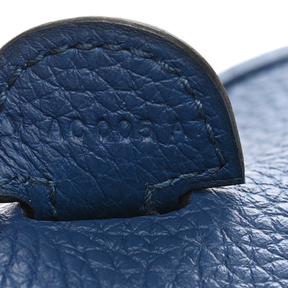 Hermes Taurillon Clemence Evelyne III PM Deep Blue 6 of 8